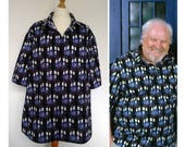 Gents Custom Shirt -  Casual Open Neck Hawaiian Bowling Tiki Style  - Button Up Mens Shirt Please message me for details