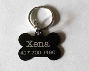 Engraved Pet Tag, Dog Tag, Personalized Dog Tags, Pet ID Tag, Dog Name Tag, Pet Tag, Custom Dog Collar Tag, Aluminum ID Tag, Dog Collar Tag