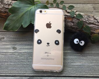 Panda Mask iPhone Case, Your choice of Soft Plastic (TPU) or Wood
