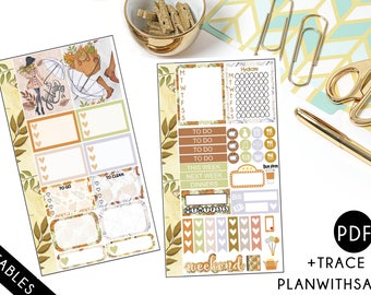 Hello Autumn - Personal Planner Printable Stickers
