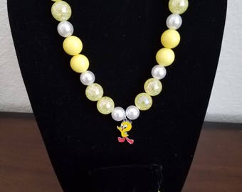 Tweety Bird necklace and bracelet