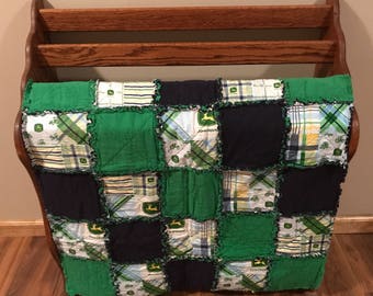 John Deere Infant Rag Quilt