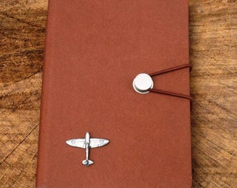Spitfire A6 Notebook Pocket Size Notepad Ideal RAF Pilot Gift