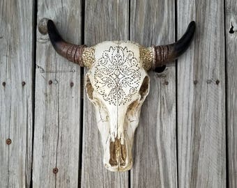 Bull Skull Wall Decor cow skull | etsy Bull Skull Wall Decor cow skull | etsy