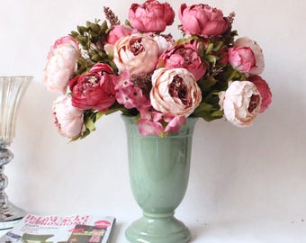 etsy fake flower bouquet