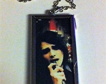 My Chemical Romance//Gerard Way// two sided// reversible// silver necklace