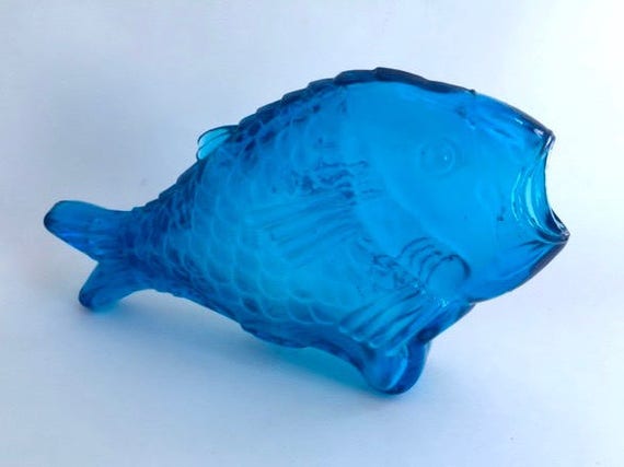 Download Groovy Blue Glass Fish Bottle Yellowimages Mockups