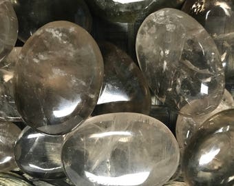 Smoky Quartz Palm Stone - 1st Chakra - Root Chakra - Reiki - Energy Healing - Smokey Quartz