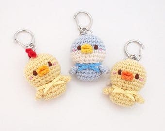 Duck, Penguin, Chicken (Bird) Keychain (Keyring, Keyholder), Bag Accessory, Phone Strap, Doll