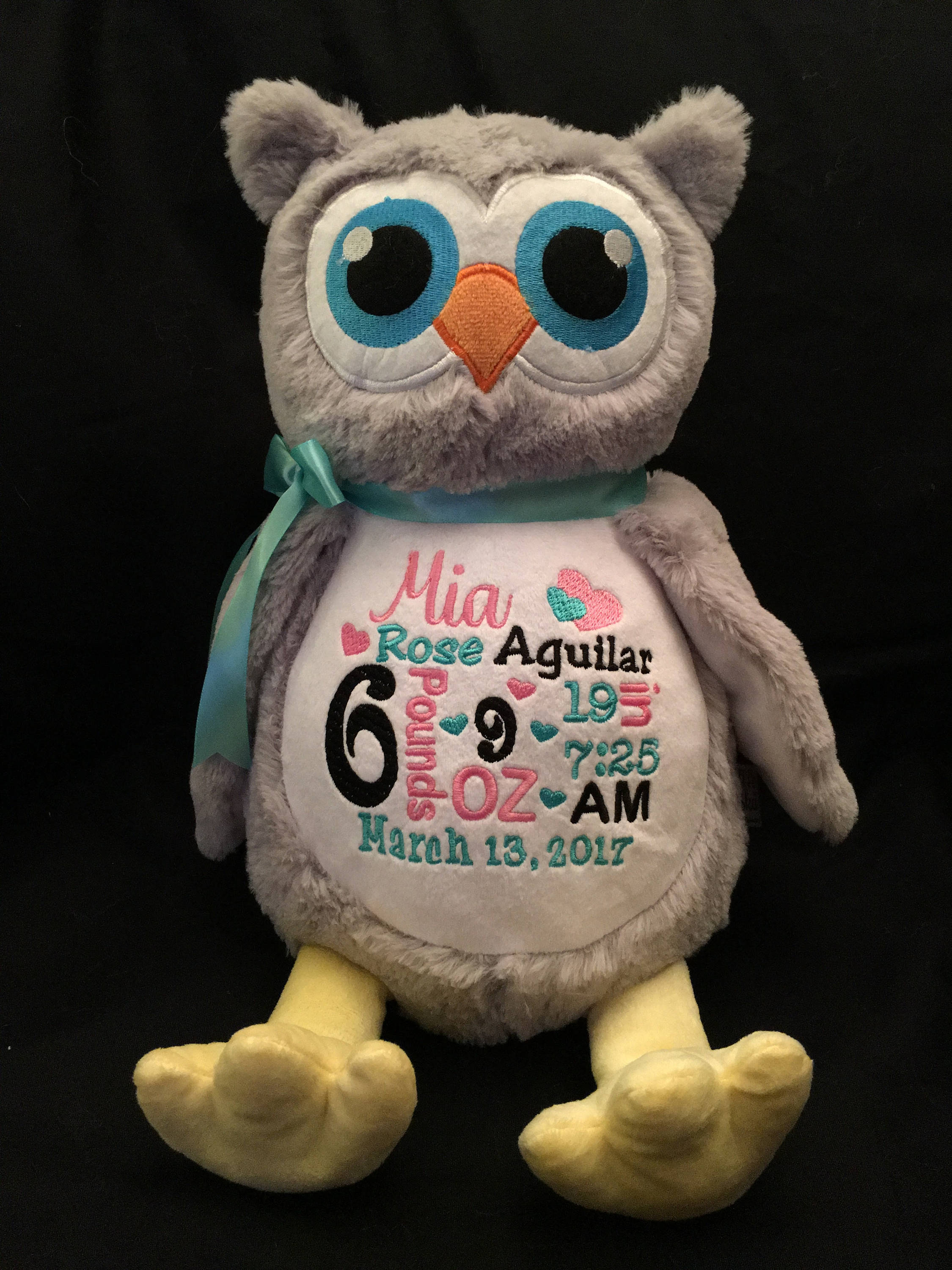 baby announcement stuffed animal