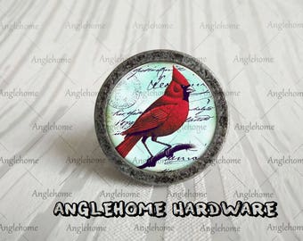 Cardinal - Dresser Knob Drawer Knobs Pulls Handles Childrens Animal Baby Kids Decorative Furniture Cabinet Knob handle Pull Hardware