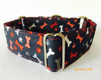 Martingale Dog Collar or Buckle Dog Collar, Collar martingale, Greyhound Collar, dog leash, colors - 4GUAUS.COM