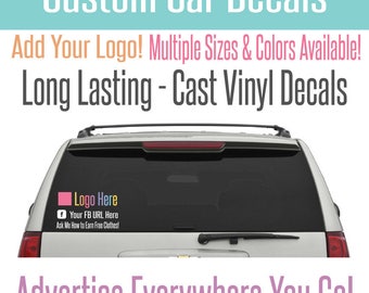 Custom Car Decal - Available in Color! LLR Vehicle Car Decal - LLR Vinyl Car Decal