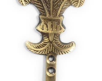 Brass fleur de lis Wall hook