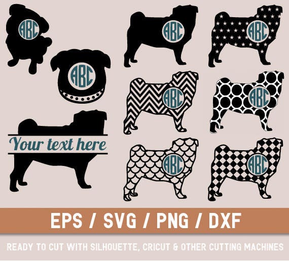 Download Bulldog svg Pug svg file Pug cut file Bulldog cricut