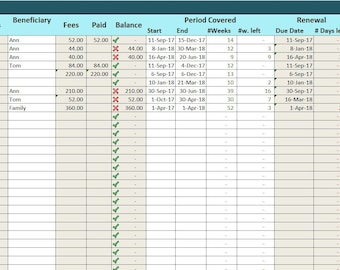 Password Log Excel and PDF Template Password Tracker