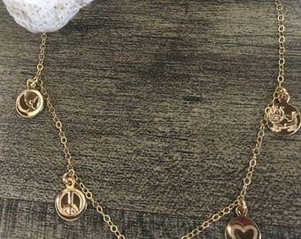 Why im vegan charm necklace