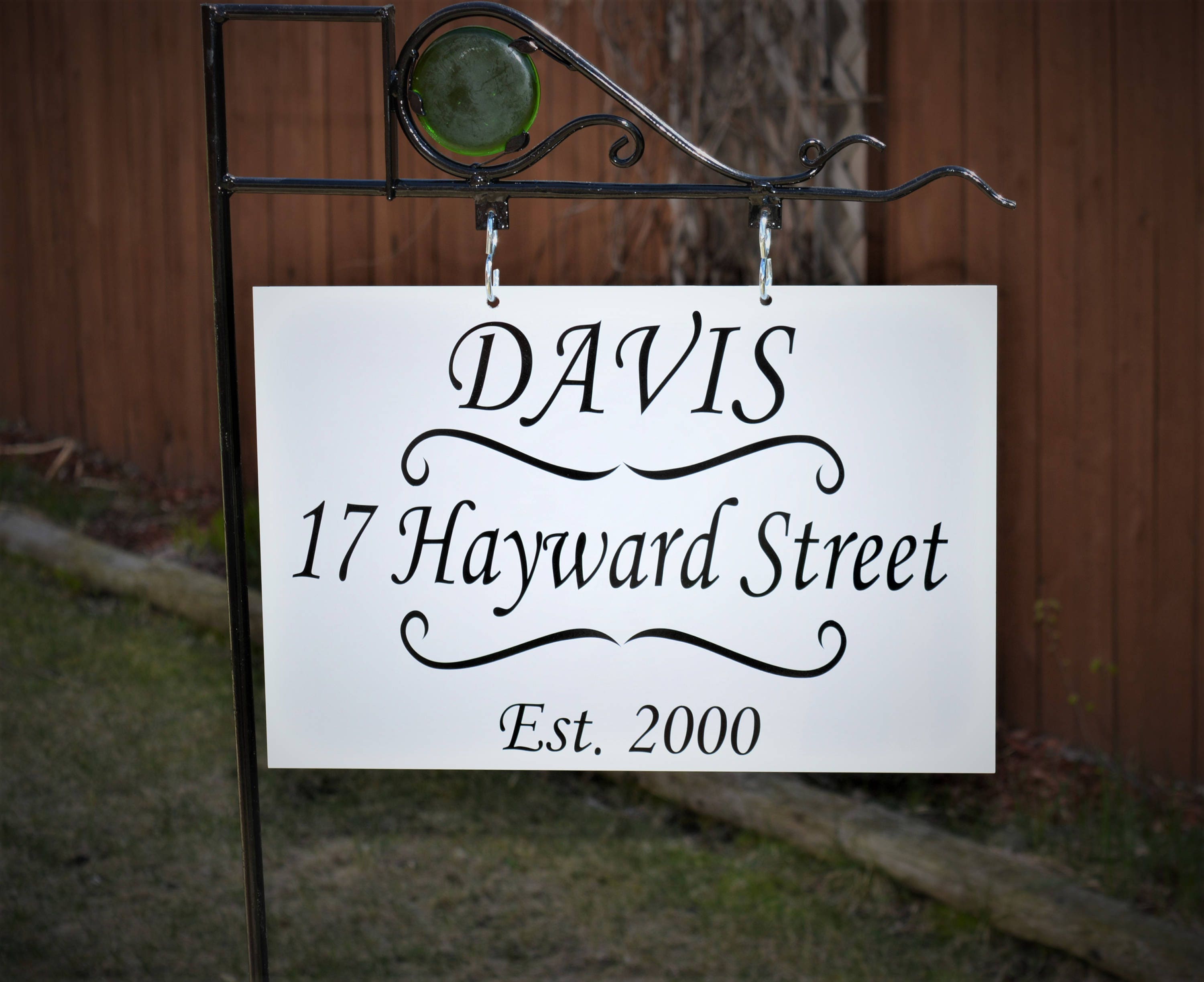 Custom Outdoor Sign Metal Hanging Yard Sign And Steel Sign