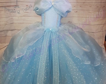 Cinderella Tutu Costume sizes 12-18m 18-24m 2t 3t 4t 5t