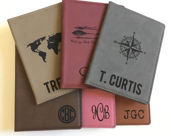 Personalized Passport Cover Passport Holder Passport Wallet Passport Holder Women Men Family Couple Map Wedding Bride Gift for Anniversary
