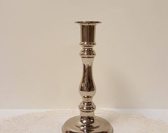 Gorgeous Vintage Gallery Originals Heavy Silver Candlestick Holder, 7 3/8"