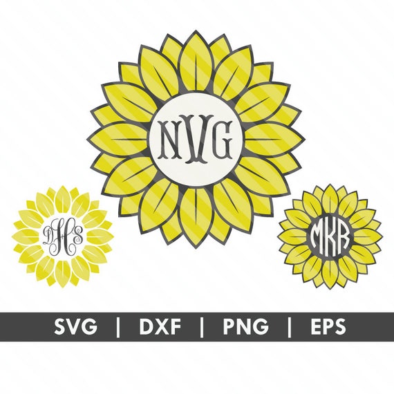 Download Sunflower SVG DXF Silhouette Cameo Cricut Cut File