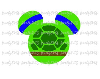 Mickey Ninja Turtle - Studio3 & SVG File - Instant Download - Silhouette Cricut