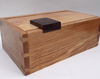 Rutherford – small desk top box, can customise it in wood and interior. Handmade, fine wood box, contemporary.