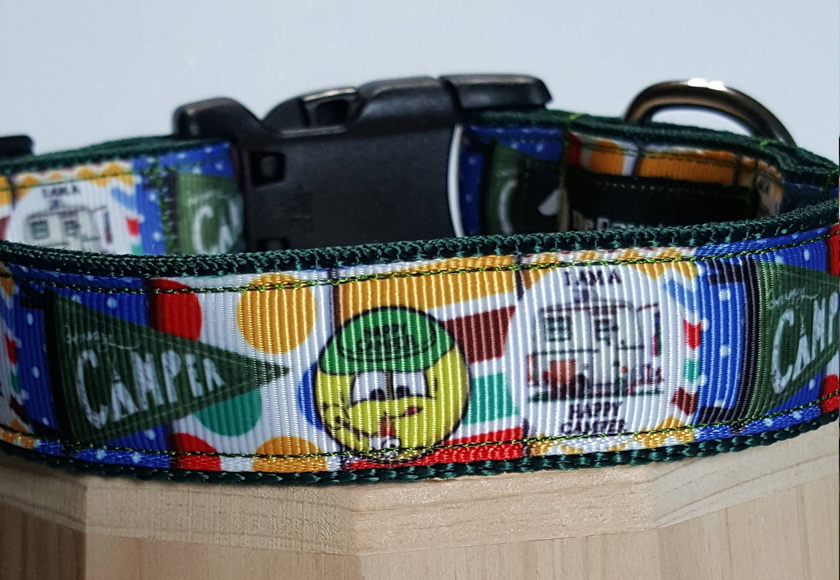 Happy Camper Dog Collar Camping Collar/ Leash FREE Shipping