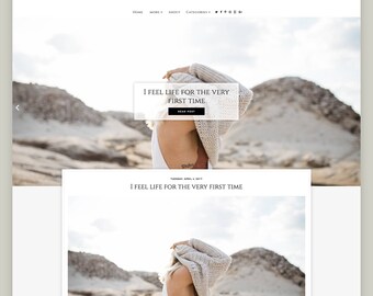 SALE! Charlie | Responsive Minimalist Premade Blogger Template