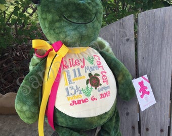 personalized stuffed turtle