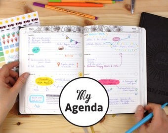 My 2017 calendar - 2018, school + bullet journal