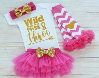 Third Birthday Outfit Girl, 3rd Birthday Shirt, 3rd Birthday Girl Outfit, Tutu Skirt, Birthday Gift, Third Birthday Girl Shirt, 3rd Birthday