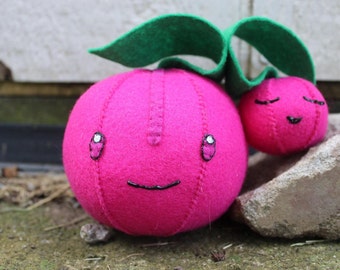 Felt Cherubi Pokemon Plush