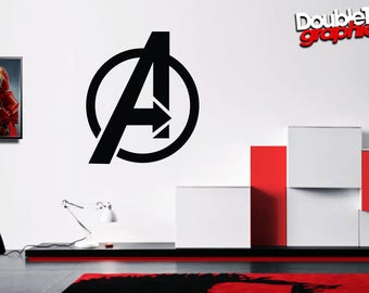 Avengers Inspired 'A-Logo' Vinyl Wall Art