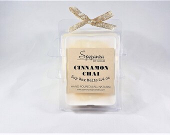 Cinnamon Chai Soy Wax Melts | Cinnamon Wax Melts | Wax Tart | Natural Wax Melt | Wax Clamshell | Scent Wax Cube | Candle Melt | Organic Melt