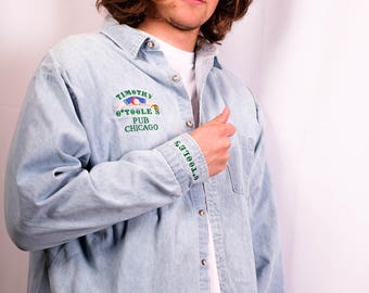 VINTAGE O'Toole's Denim Button Up