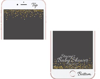 Glitter Confetti Baby Shower Snapchat Filter, Cursive Snap Chat Filter, Custom Geofilters, Geofilter Design, Cute Geofilter, Baby Filter