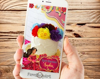 Elena of avalor Snapchat GeoFilter, Custom Snapchat Filter,Elena of avalor Party Geofilter,Elena of avalor Snapchat Filter,Trolls party