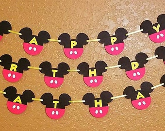 Mickey Mouse party decorations Mickey birthday banner sign Mickey Mouse birthday decorations Disney Clubhouse birthday supplies