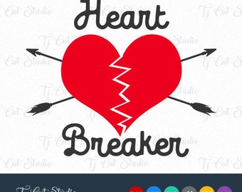 Heart breaker svg | Etsy