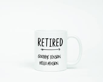 Retirement mug | Etsy