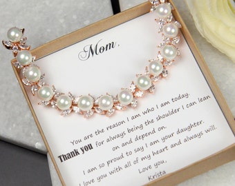 Mother of the Bride gift Mother of the Bride Bracelet Mother of the Groom Gift Wedding Gift for Mom Mother in Law Gift from Bride from Groom