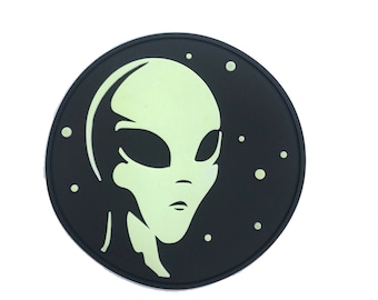 Leader of the Pack 3" PVC Patch, Waterproof Patch, Alien Patch, Glow in the Dark Patch, Bumper Sticker