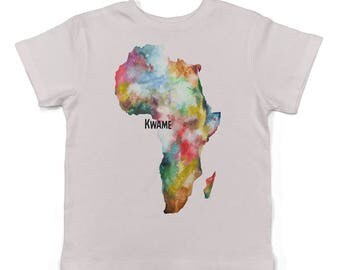Africa Customised baby lap t-shirt