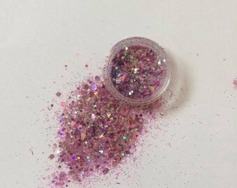 Pink Dancer Face Glitter