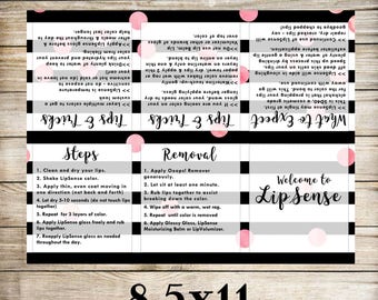 LipSense Foldable Pamphlet, LipSense Brochure, LipSense Digital Download, Digital Files, How to Apply, LipSense Party, LipSense Marketing