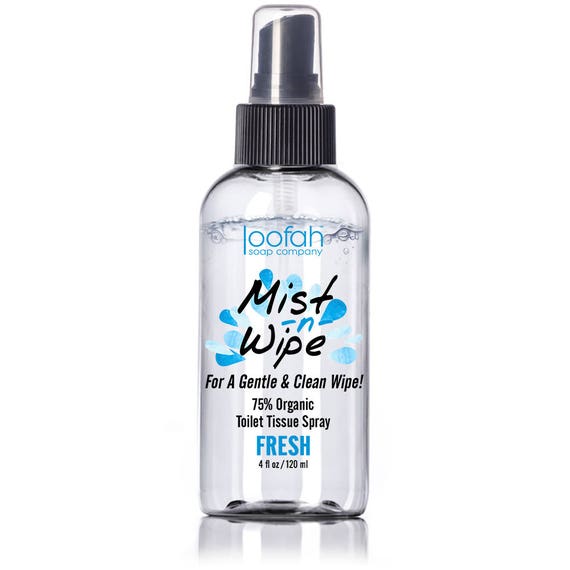 MistNWipe Toilet Tissue Spray Alternative to Flushable