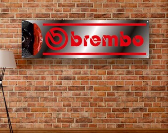 Brembo Vinyl Banner Sign Garage Shop Adversting Flag Poster Racing Brakes
