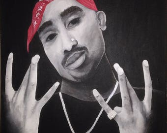 Tupac painting | Etsy